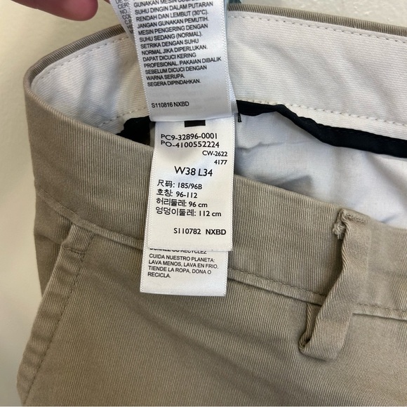 Dockers Classic Fit Khaki Pants W38 L34 Cotton Blend Stretch - Picture 11 of 12
